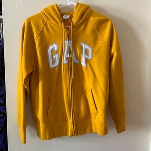 Womens Gap, yellow zip up jacket, worn twice